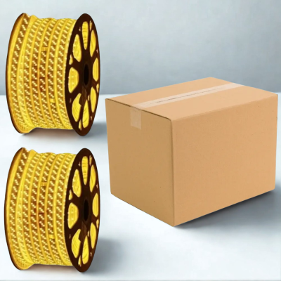 كرتون2 لفه شريط ليد 50 متر لون  3 خط